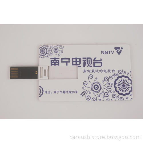 Nanning Television custom gift card Usb pendrive gifts to viewers and listeners supplied by CaraUSB